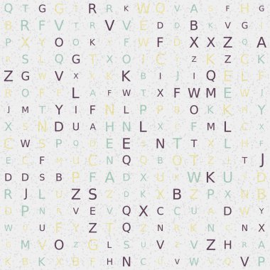 Soyut Geometrik Desen, üretken hesaplama sanatı, vektör illüstrasyonu 