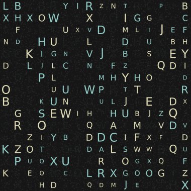 Soyut Geometrik Desen, üretken hesaplama sanatı, vektör illüstrasyonu 