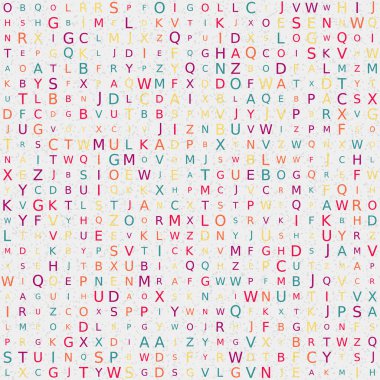 Soyut Geometrik Desen, üretken hesaplama sanatı, vektör illüstrasyonu 