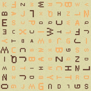 Soyut Geometrik Desen, üretken hesaplama sanatı, vektör illüstrasyonu 