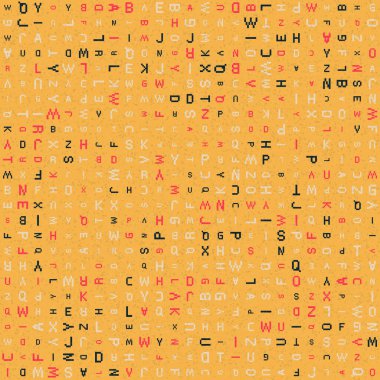 Soyut Geometrik Desen, üretken hesaplama sanatı, vektör illüstrasyonu 