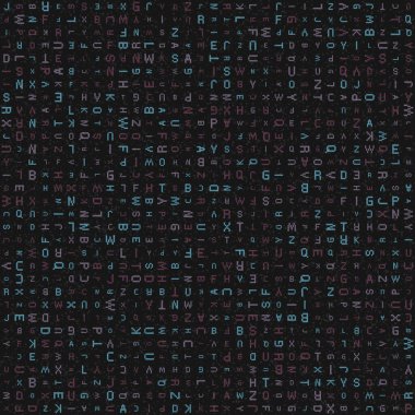 Soyut Geometrik Desen, üretken hesaplama sanatı, vektör illüstrasyonu 