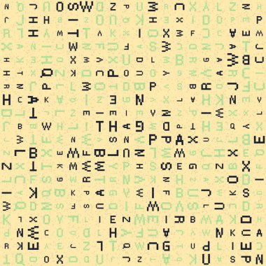 Soyut Geometrik Desen üretken hesaplama sanatı çizimi