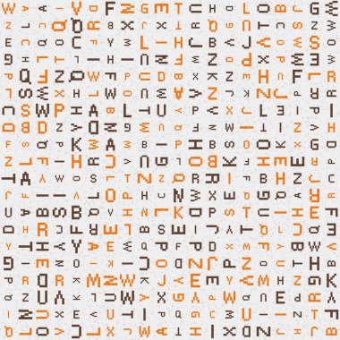 Soyut Geometrik Desen üretken hesaplama sanatı çizimi