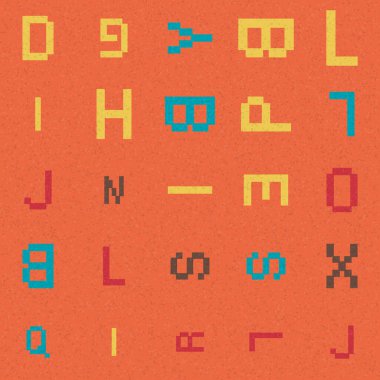 Soyut Geometrik Desen üretken hesaplama sanatı çizimi