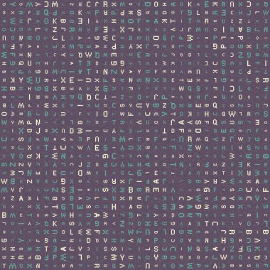 Soyut Geometrik Desen, üretken hesaplama sanatı, vektör illüstrasyonu 