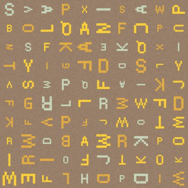 Soyut Geometrik Desen üretken hesaplama sanatı çizimi