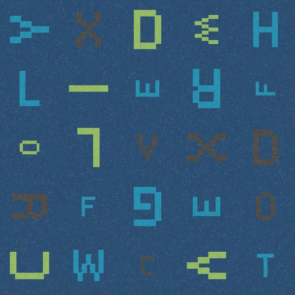 Abstrakcyjny Wzór Geometryczny Ilustracja Literami Alfabetu — Wektor stockowy