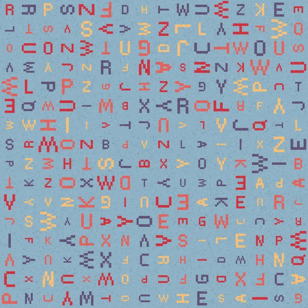 Illustration Géométrique Abstraite Avec Lettres Alphabétiques — Image vectorielle