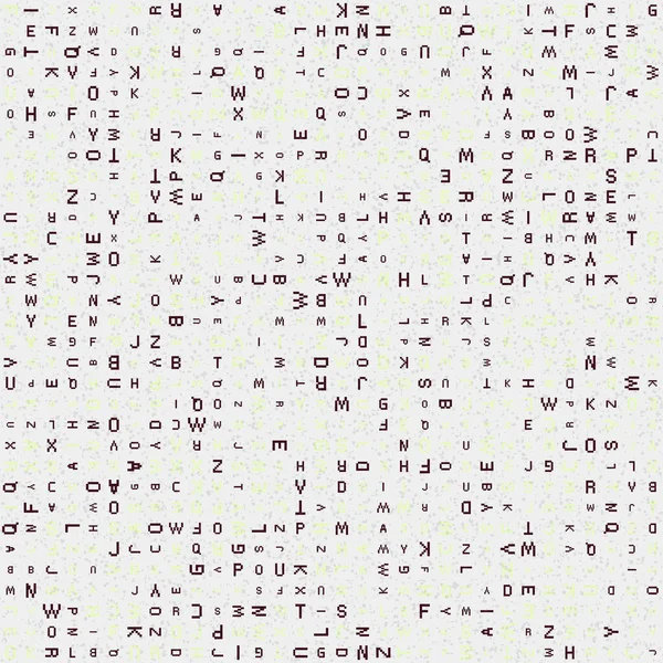 Abstracte Geometrische Patroonillustratie Met Alfabetletters — Stockvector