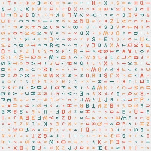 Illustration Géométrique Abstraite Avec Lettres Alphabétiques — Image vectorielle