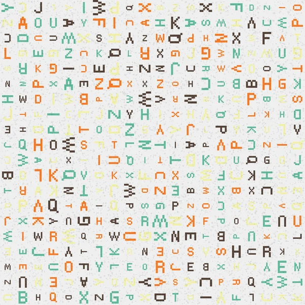 Ilustración Abstracta Del Patrón Geométrico Con Letras Del Alfabeto — Archivo Imágenes Vectoriales