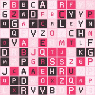 Soyut Geometrik Desen üretken hesaplama sanatı çizimi