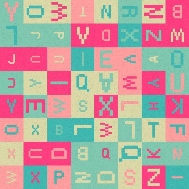 Soyut Geometrik Desen üretken hesaplama sanatı çizimi