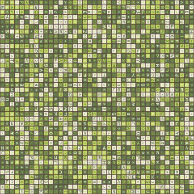 Soyut Geometrik Desen üretken hesaplama sanatı çizimi