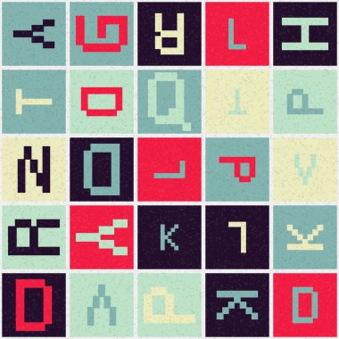 Soyut Geometrik Desen üretken hesaplama sanatı çizimi