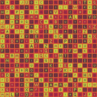 Soyut Geometrik Desen üretken hesaplama sanatı çizimi