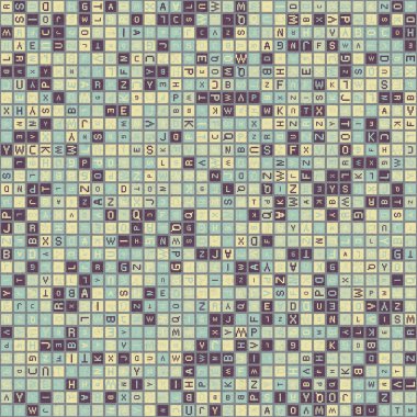 Soyut Geometrik Desen üretken hesaplama sanatı çizimi