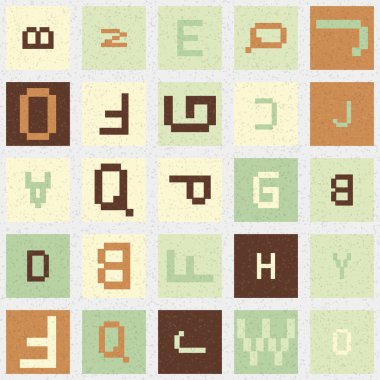 Soyut Geometrik Desen üretken hesaplama sanatı çizimi