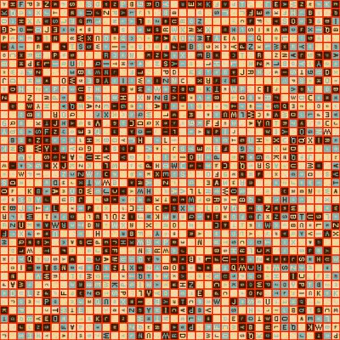 Soyut Geometrik Desen üretken hesaplama sanatı çizimi