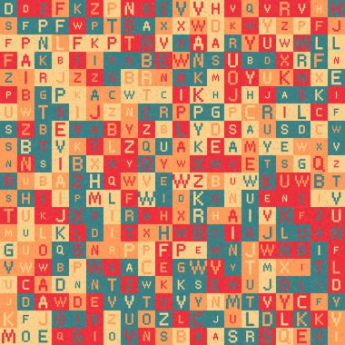 Soyut Geometrik Desen üretken hesaplama sanatı çizimi