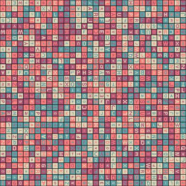 Soyut Geometrik Desen üretken hesaplama sanatı çizimi