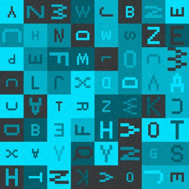 Soyut Geometrik Desen üretken hesaplama sanatı çizimi