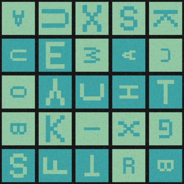 Soyut Geometrik Desen üretken hesaplama sanatı çizimi