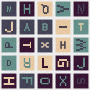 Soyut Geometrik Desen üretken hesaplama sanatı çizimi