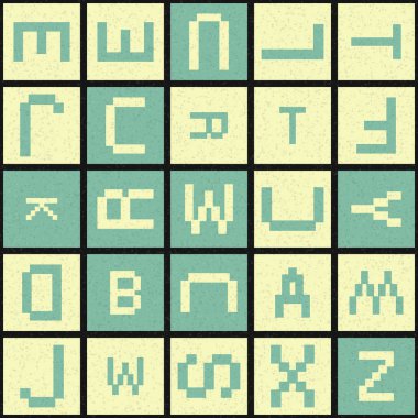 Soyut Geometrik Desen üretken hesaplama sanatı çizimi