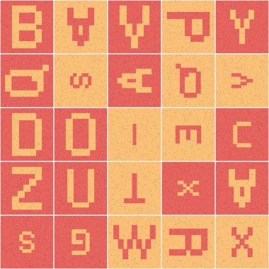 Soyut Geometrik Desen üretken hesaplama sanatı çizimi