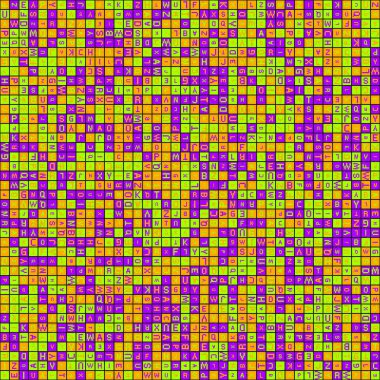 Soyut Geometrik Desen üretken hesaplama sanatı çizimi