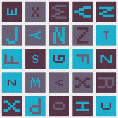 Soyut Geometrik Desen üretken hesaplama sanatı çizimi