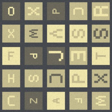 Soyut Geometrik Desen üretken hesaplama sanatı çizimi