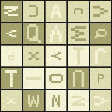 Soyut Geometrik Desen üretken hesaplama sanatı çizimi