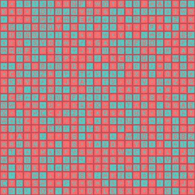 Soyut Geometrik Desen üretken hesaplama sanatı çizimi