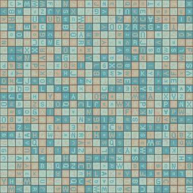 Soyut Geometrik Desen üretken hesaplama sanatı çizimi