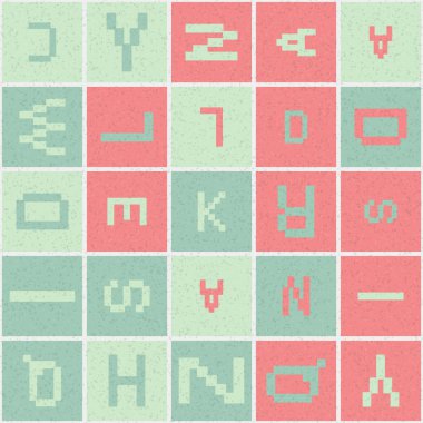 Soyut Geometrik Desen üretken hesaplama sanatı çizimi