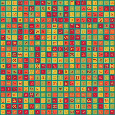 Soyut Geometrik Desen üretken hesaplama sanatı çizimi