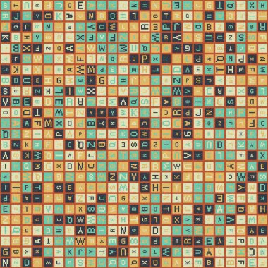 Soyut Geometrik Desen üretken hesaplama sanatı çizimi