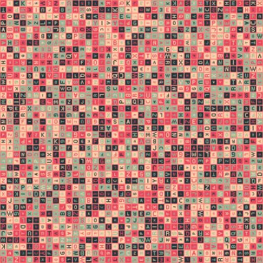 Soyut Geometrik Desen üretken hesaplama sanatı çizimi