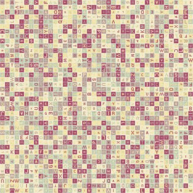 Soyut Geometrik Desen üretken hesaplama sanatı çizimi