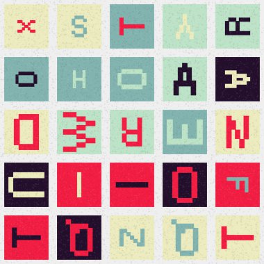 Soyut Geometrik Desen üretken hesaplama sanatı çizimi