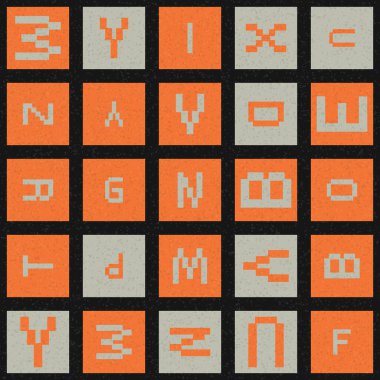 Soyut Geometrik Desen üretken hesaplama sanatı çizimi