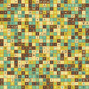 Soyut Geometrik Desen üretken hesaplama sanatı çizimi