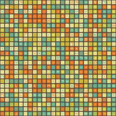 Soyut Geometrik Desen üretken hesaplama sanatı çizimi