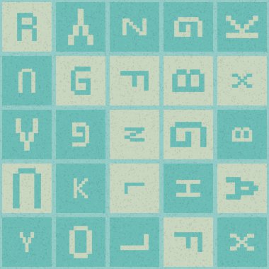 Soyut Geometrik Desen üretken hesaplama sanatı çizimi