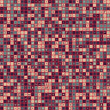 Soyut Geometrik Desen üretken hesaplama sanatı çizimi