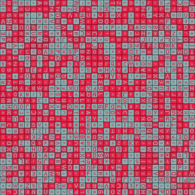 Soyut Geometrik Desen üretken hesaplama sanatı çizimi