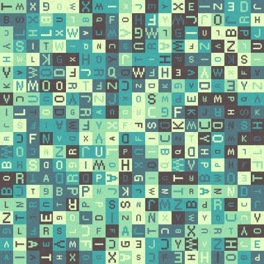 Soyut Geometrik Desen üretken hesaplama sanatı çizimi